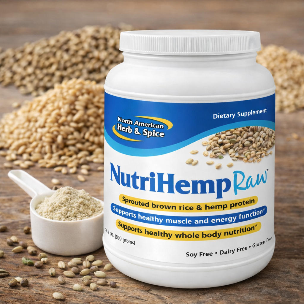 North American Herb & Spice - NutriHemp Raw Protein Powder – bez příchuti